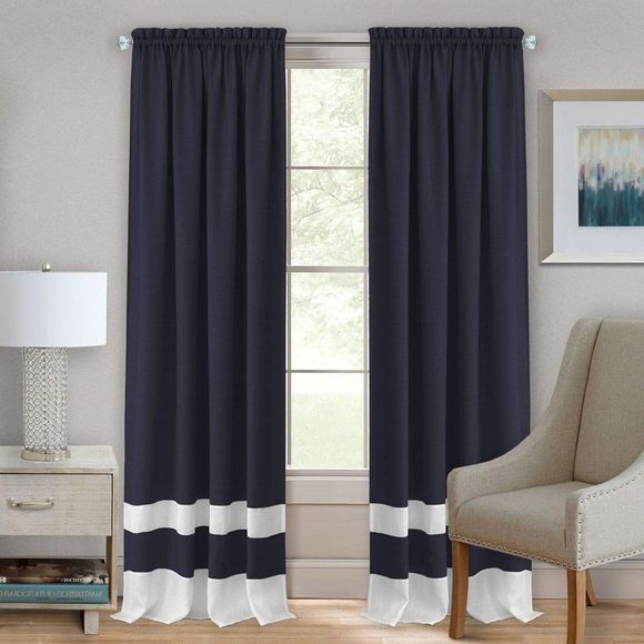 Ben&Jonah PrimeHome Collection Kate Rod Pocket Window Curtain Panel - 52x63 - - Picture 2 of 3